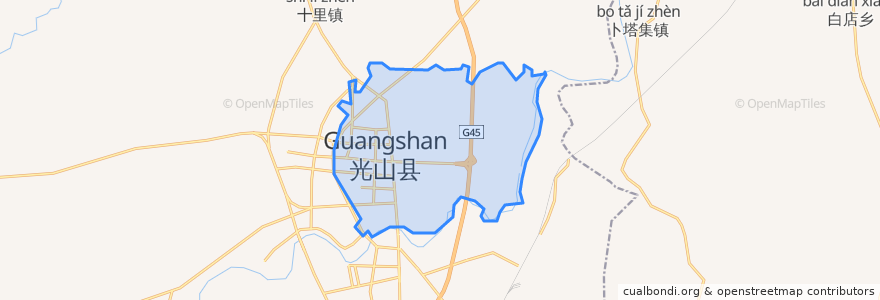 Mapa de ubicacion de Zishui Subdistrict.