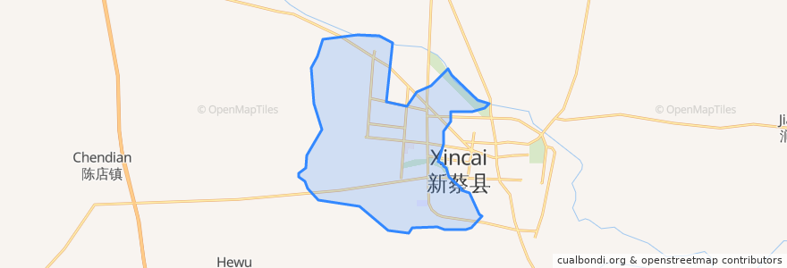 Mapa de ubicacion de Yueliangwan Subdistrict.