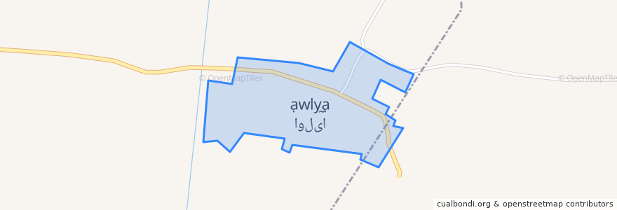 Mapa de ubicacion de Khaled-Abad Olia.