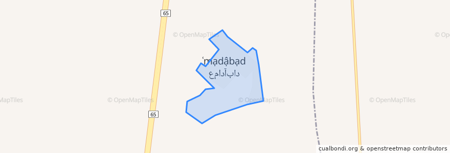 Mapa de ubicacion de Emad-Abad.