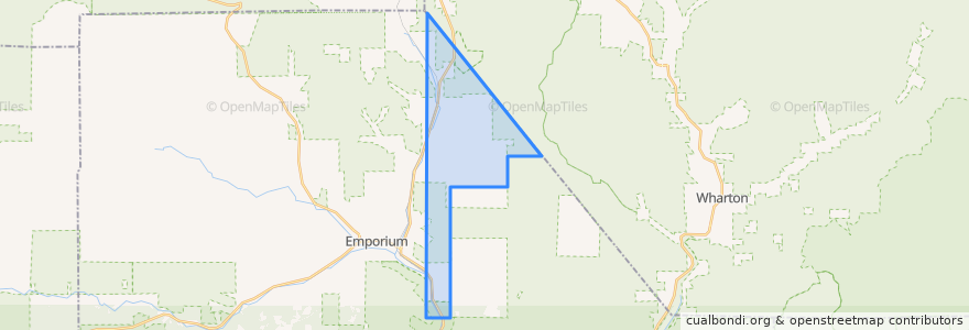 Mapa de ubicacion de Portage Township.