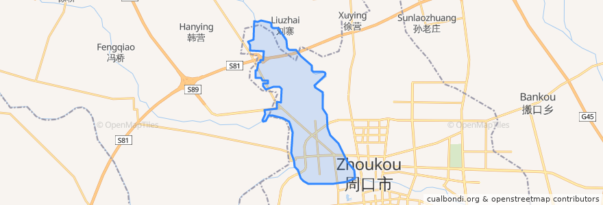 Mapa de ubicacion de Jinhailu Subdistrict.