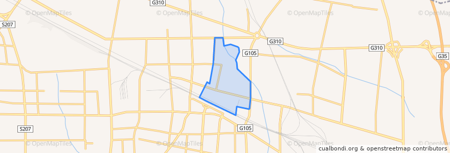 Mapa de ubicacion de 东风街道.