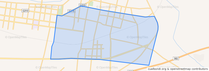 Mapa de ubicacion de 东风路街道.