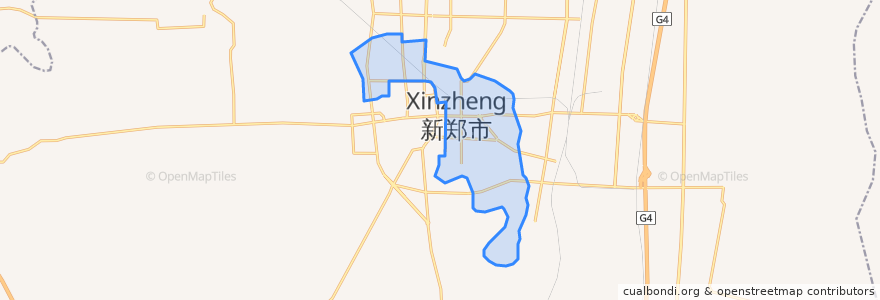 Mapa de ubicacion de Xinhualu Subdistrict.