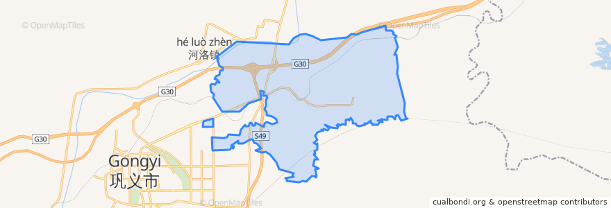 Mapa de ubicacion de Zhanjie.