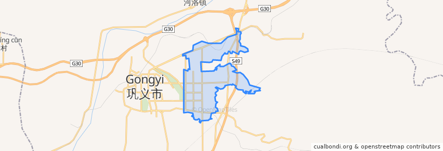 Mapa de ubicacion de Zijinglu Subdistrict.
