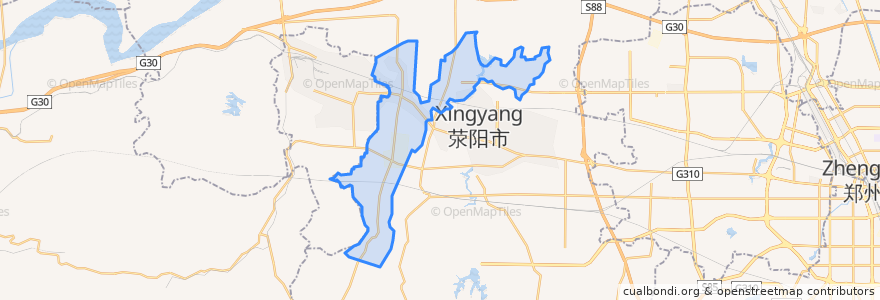 Mapa de ubicacion de Chengguan.