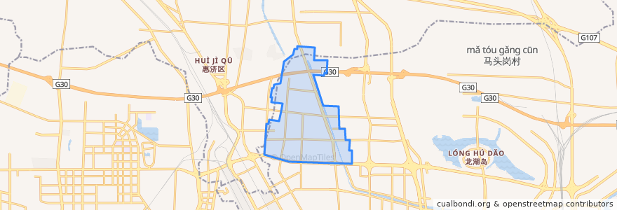 Mapa de ubicacion de Fengqinglu Subdistrict.