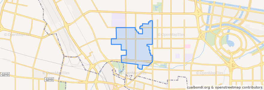Mapa de ubicacion de Jingbalu Subdistrict.