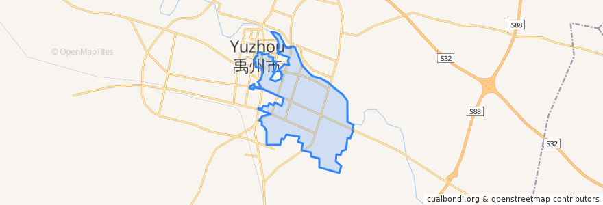 Mapa de ubicacion de Yingchuan Subdistrict.