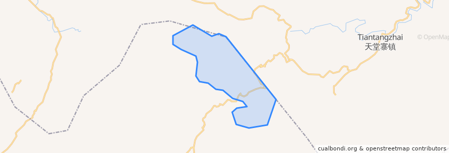 Mapa de ubicacion de Qingtaiguan Forestry Station.