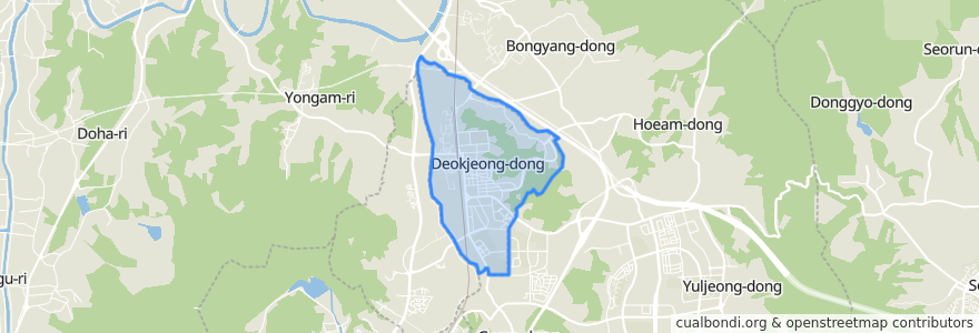 Mapa de ubicacion de 德亭洞.