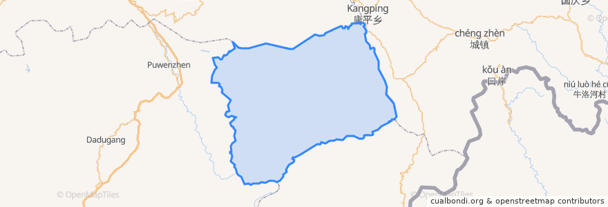 Mapa de ubicacion de Mengwang.