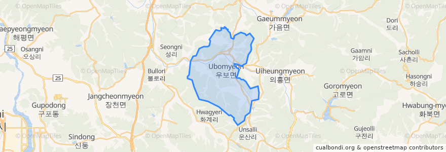 Mapa de ubicacion de 友保面.
