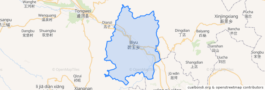 Mapa de ubicacion de Biyu.