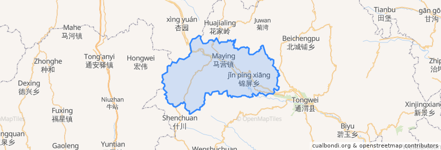 Mapa de ubicacion de Maying.