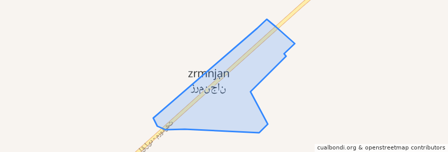 Mapa de ubicacion de Zarmanjan.