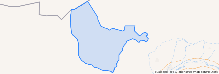 Mapa de ubicacion de 获各琦苏木 ᠬᠥᠭᠴᠢ ᠰᠤᠮᠤ.