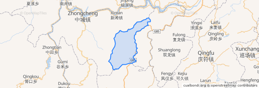Mapa de ubicacion de Taiping.