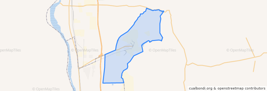 Mapa de ubicacion de 乌海市海勃湾千里山工业园区.