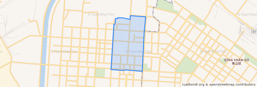 Mapa de ubicacion de 阿尔丁大街街道.