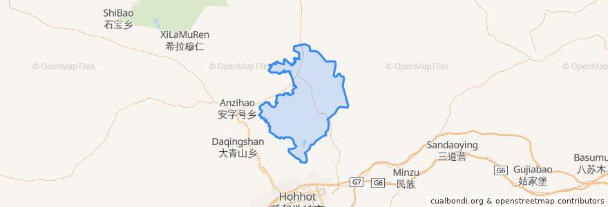 Mapa de ubicacion de 哈乐镇.
