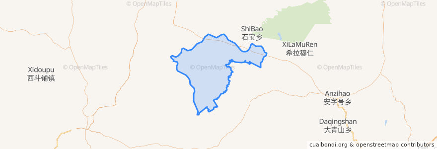 Mapa de ubicacion de 二份子乡.