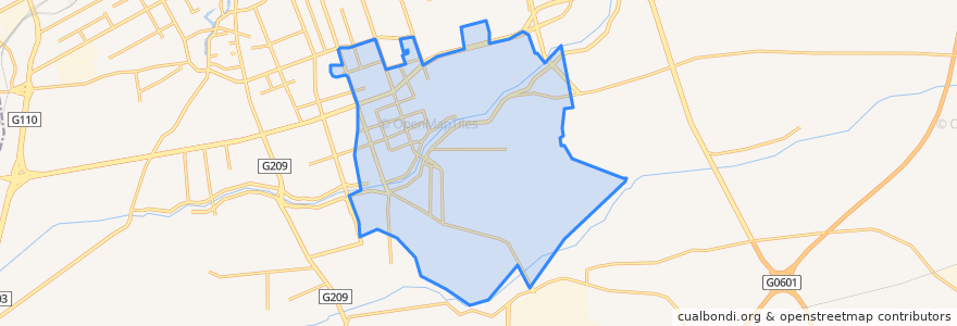 Mapa de ubicacion de 昭乌达路街道办.