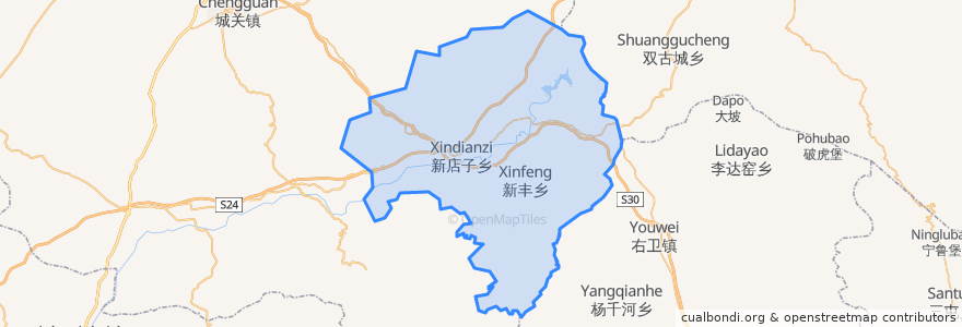 Mapa de ubicacion de 新店子镇.