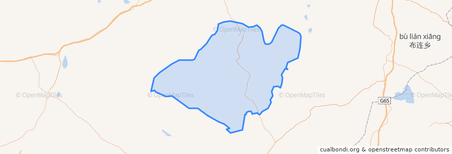 Mapa de ubicacion de 乌审召镇.