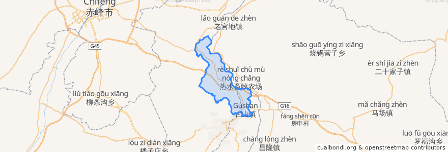 Mapa de ubicacion de 美丽河镇.