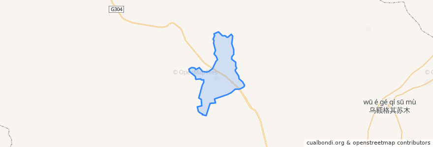 Mapa de ubicacion de 乌日根塔拉农场 ᠥᠷᠭᠡᠨᠲᠠᠯ᠎ᠠ ᠲᠠᠷᠢᠶᠠᠯᠠᠩ ᠤᠨ ᠲᠠᠯᠠᠪᠠᠢ.