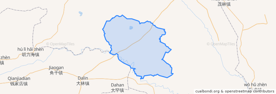 Mapa de ubicacion de 协代苏木 ᠰᠢᠳᠠᠢ ᠰᠤᠮᠤ.