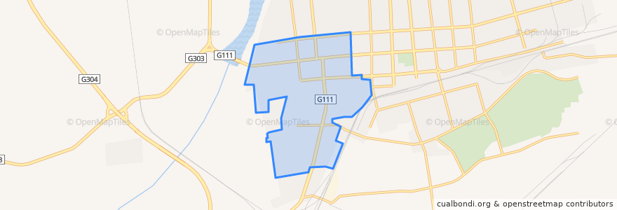 Mapa de ubicacion de Кээрцинь.