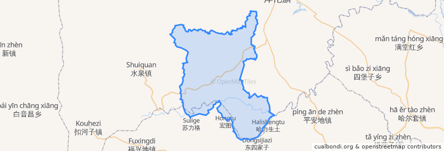 Mapa de ubicacion de Байиньхуа.