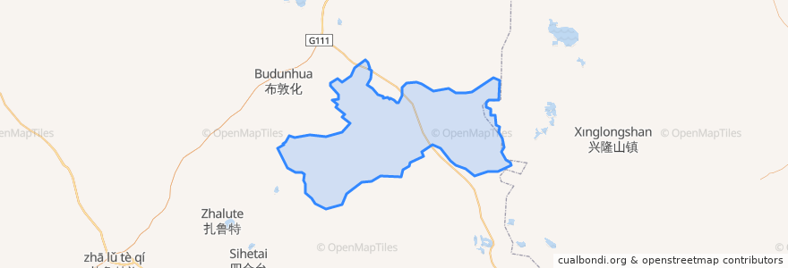 Mapa de ubicacion de 高力板镇.