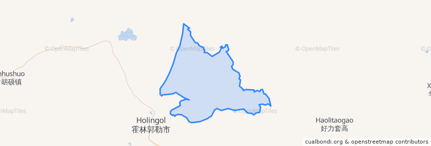 Mapa de ubicacion de 哈日诺尔苏木.