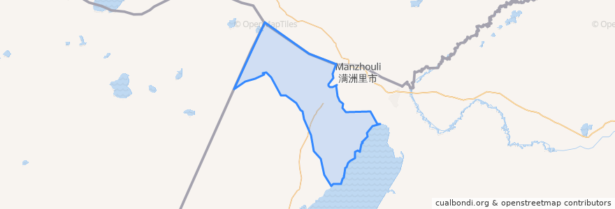Mapa de ubicacion de 呼伦镇.