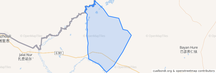 Mapa de ubicacion de 陈旗西乌珠尔苏木.