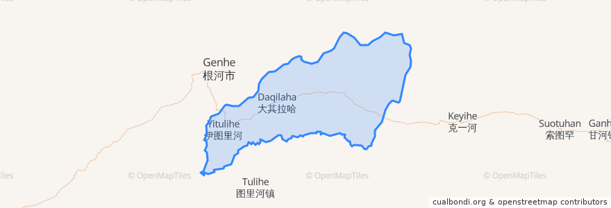 Mapa de ubicacion de 伊图里河镇.