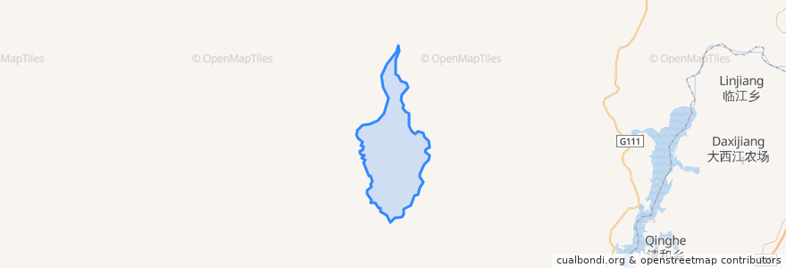 Mapa de ubicacion de 库如奇乡.