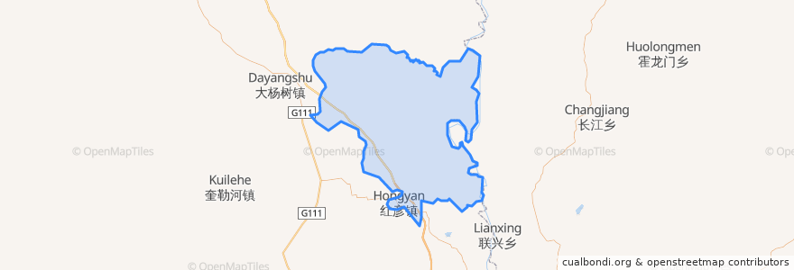 Mapa de ubicacion de 红彦镇.