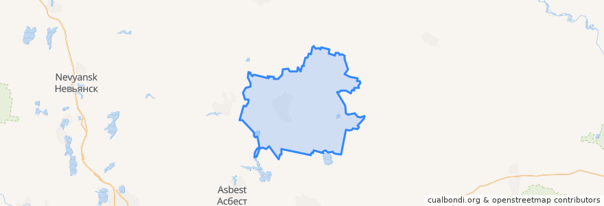 Mapa de ubicacion de Артёмовский городской округ.