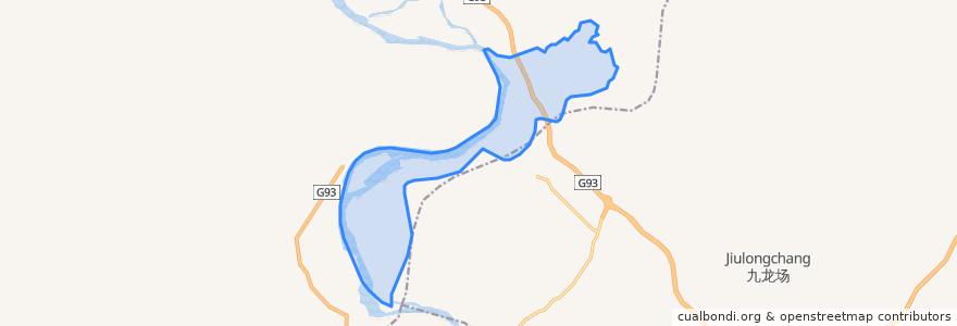 Mapa de ubicacion de Qingdi.