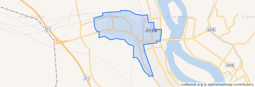 Mapa de ubicacion de 嘉禾街道.