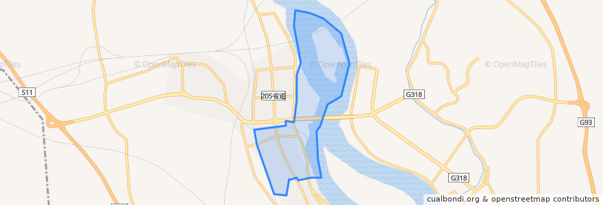 Mapa de ubicacion de Jiefulu Subdistrict.