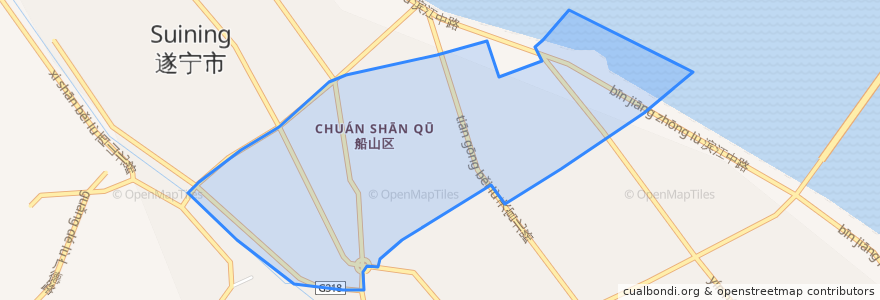 Mapa de ubicacion de Kaixuanlu Subdistrict.