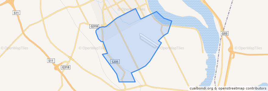 Mapa de ubicacion de Nanqiang Subdistrict.