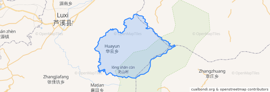 Mapa de ubicacion de Wanlongshan.